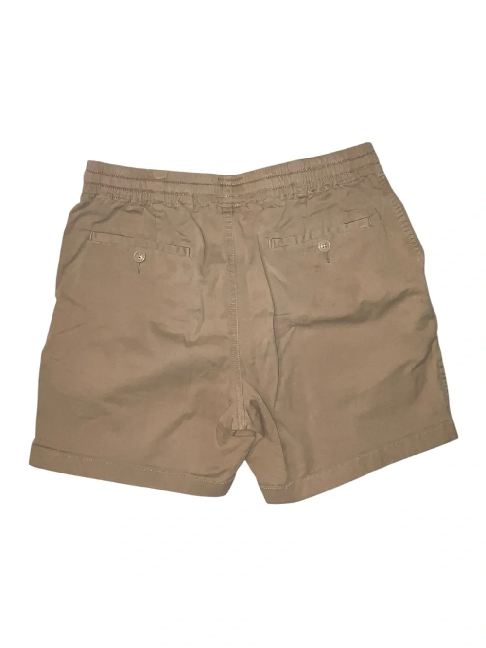 J. Crew Tan Khaki Shorts Drawstring waist Pockets Size Small